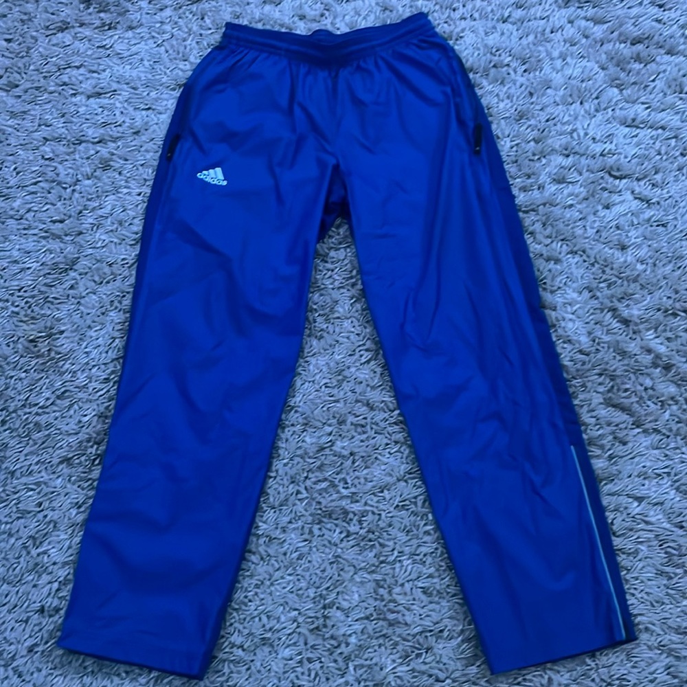 Adidas blue pants, size medium